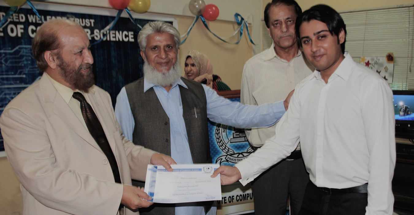 Technical Board Appreciation Chairman with Kumail Shah Kumail.pk